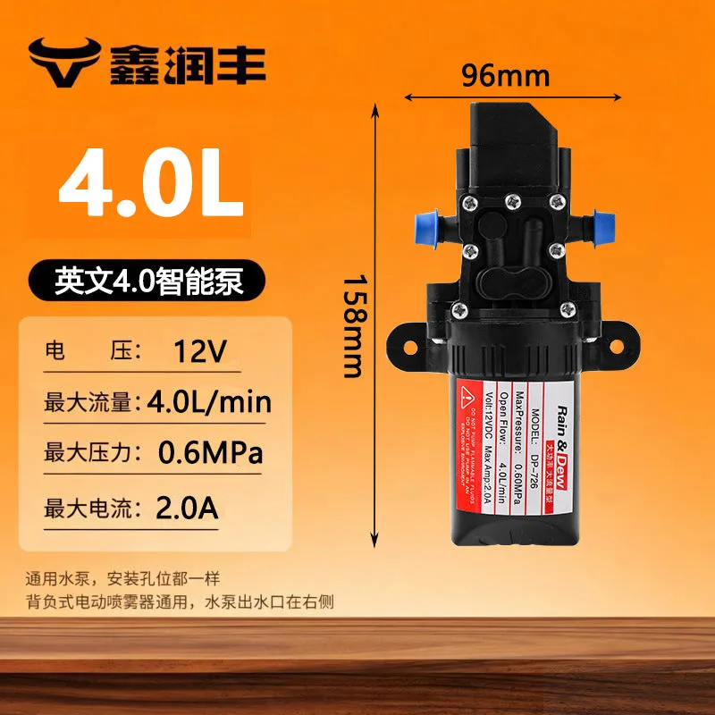 💧 12V Electric Diaphragm Water Pump, Micro Sprayer, High Pre 8