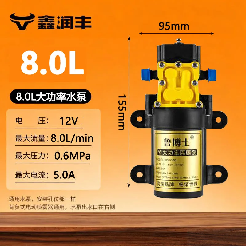 💧 12V Electric Diaphragm Water Pump, Micro Sprayer, High Pre 4