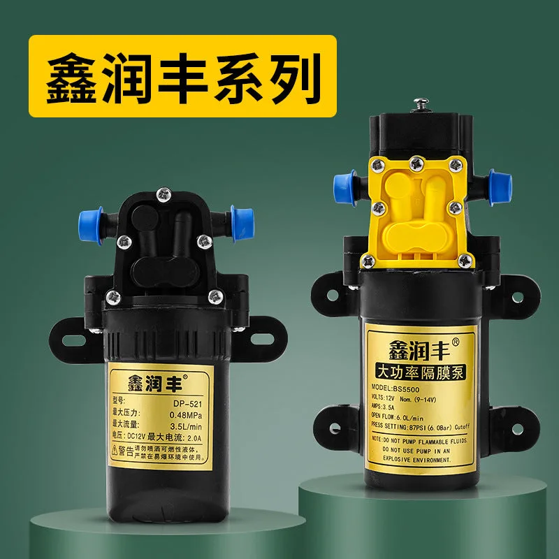 💧 12V Electric Diaphragm Water Pump, Micro Sprayer, High Pre 18