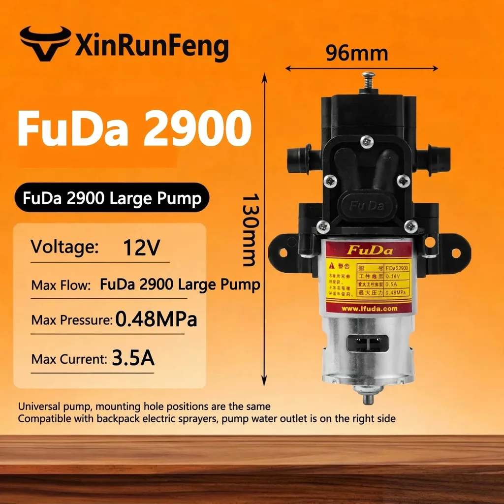 [580297105672] 💧 12V Electric Diaphragm Water Pump, Micro Sprayer, High Pressure 12 Volt - Fuda 2900 with head pump